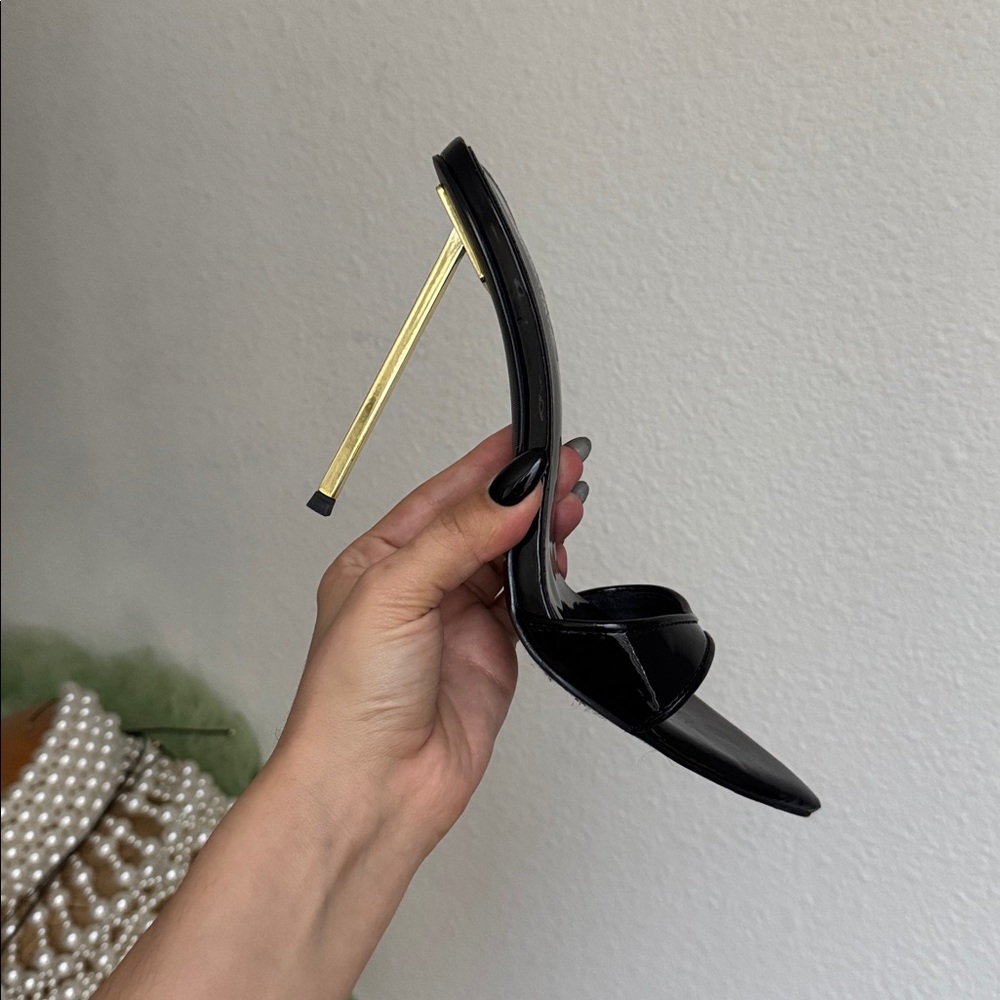 Elegant Black Patent Leather Heels by EMME